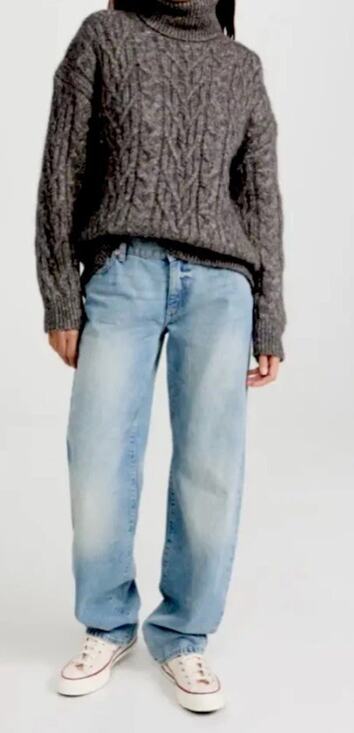 DL1961 Denim - DL1961 Ilia Barrel Jeans Low Rise Relaxed Baggy Y2K Aged Mid Denim Size 31